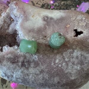 3 Items 15$! Green Aventurine 00 Rose Gauges
